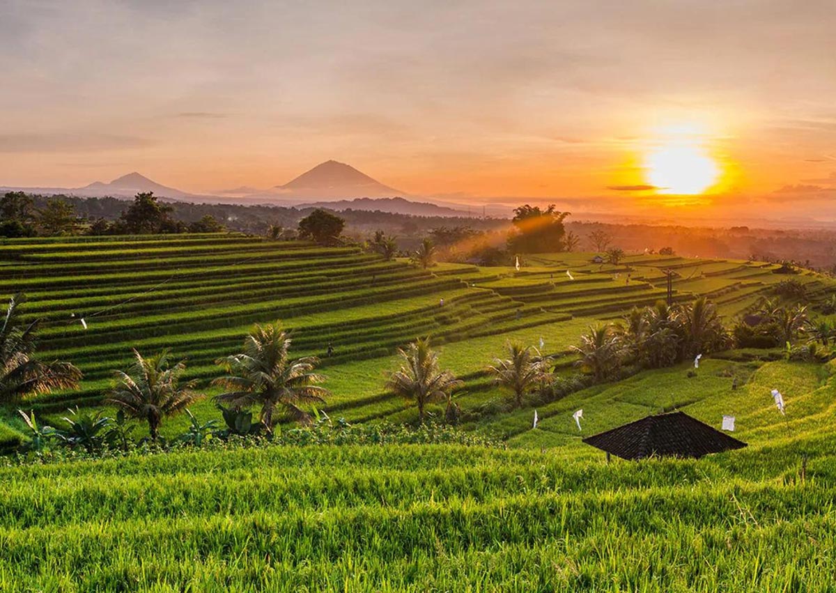 Krásy středního Bali a výhled na sopku Mt. Agung. zdroj: CK JaNaBali.cz