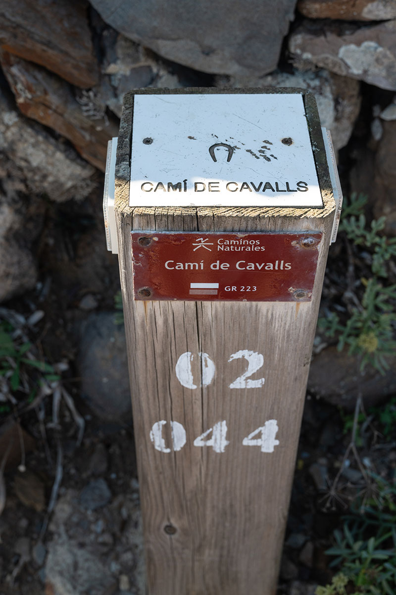 značení na Cestě koní - Camí de Cavalls, zdroj: Zuzana Churanová, Turespaña