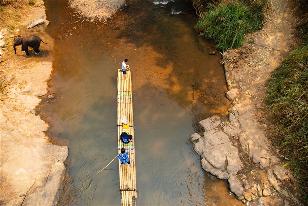 Thajsko, řeka Mae Wang, plavba na bambusových vorech, zdroj: CK Marco Polo